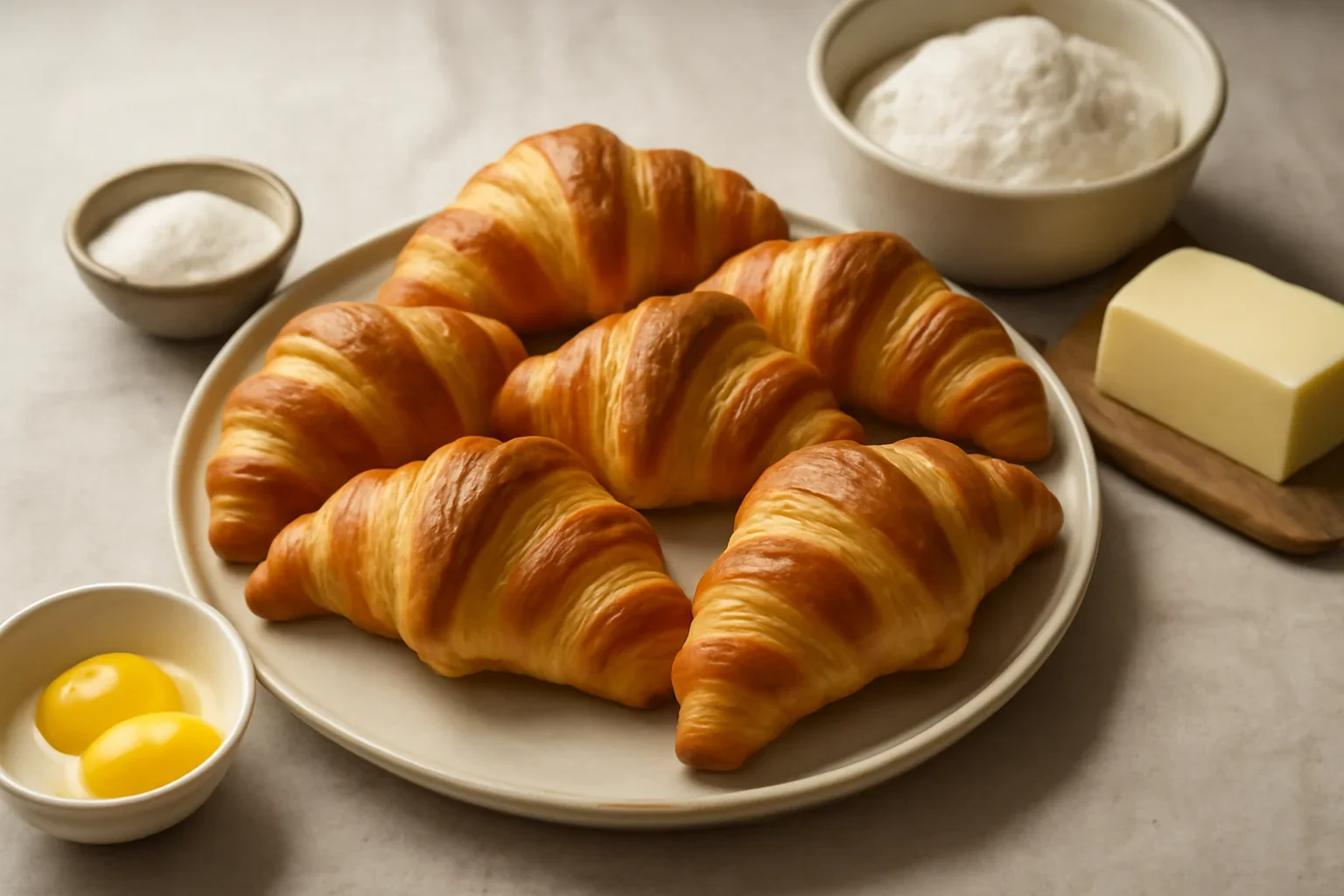 Croissant reteta simpla de baza