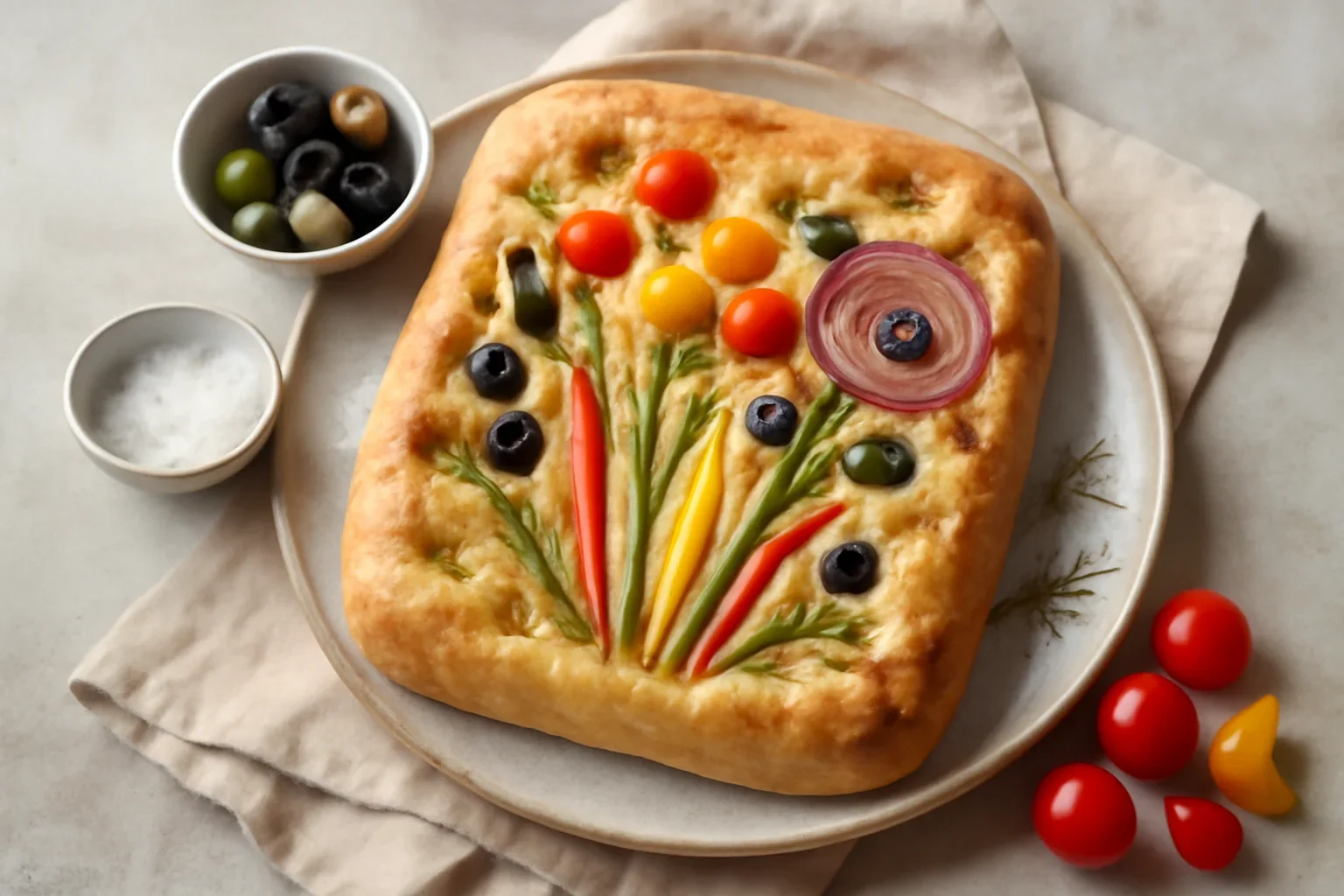 Focaccia Buchet de flori