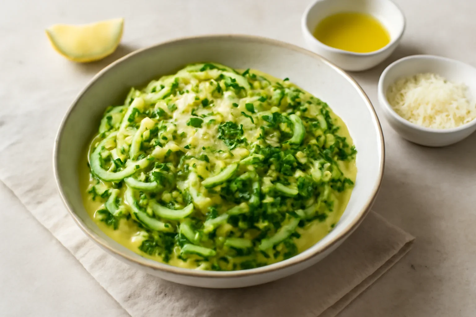 Carbonara sănătoasă din dovlecel