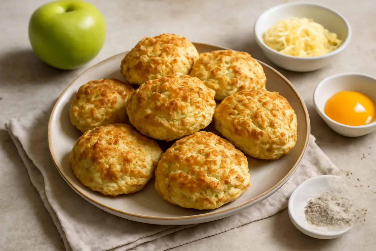 Scones cu mere si cascaval