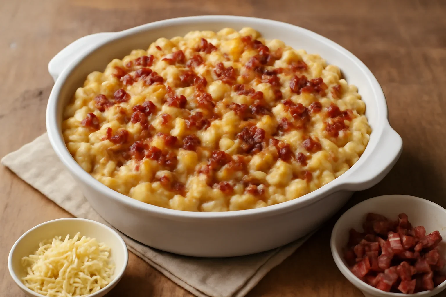 Mac and cheese cu bacon