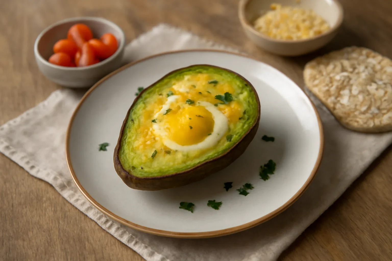 Ou copt in avocado, un mic dejun sanatos, reteta simpla