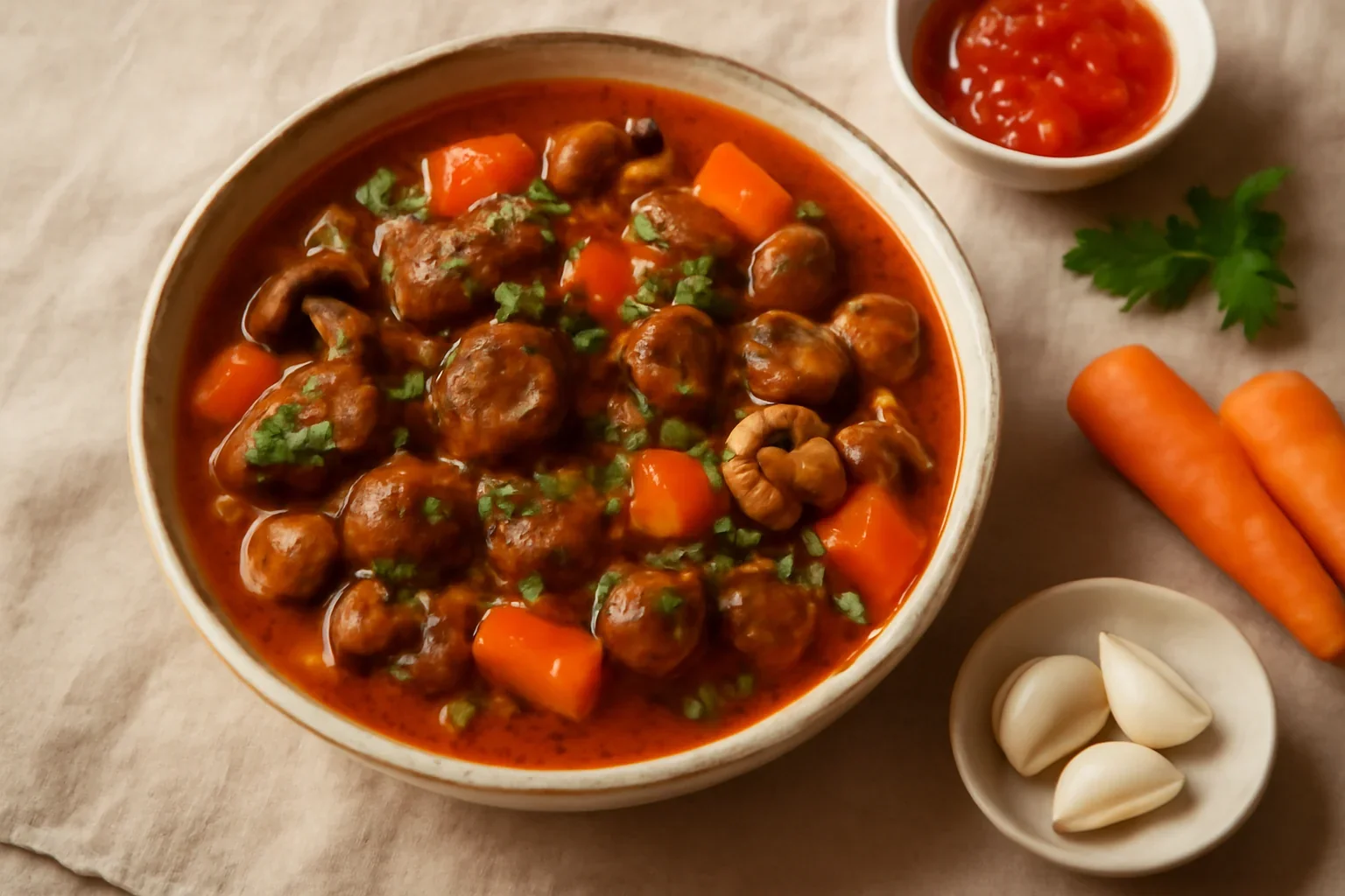 Tocanita de vita cu ciuperci