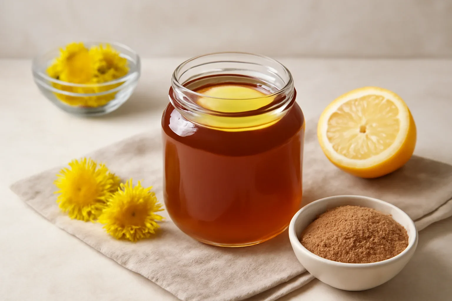 Miere de papadie reteta de sirop de papadie natural
