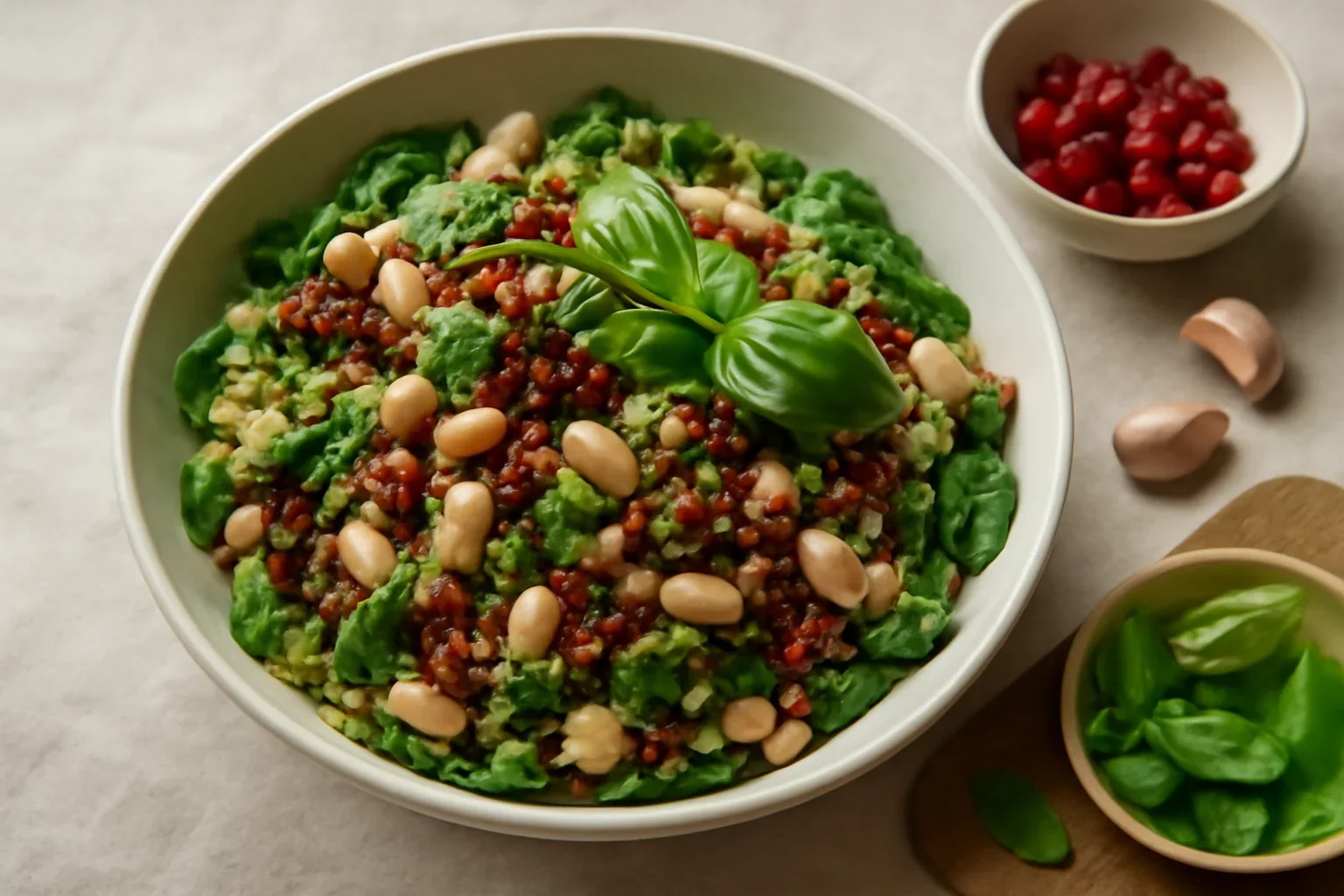 Salată de fasole cu quinoa
