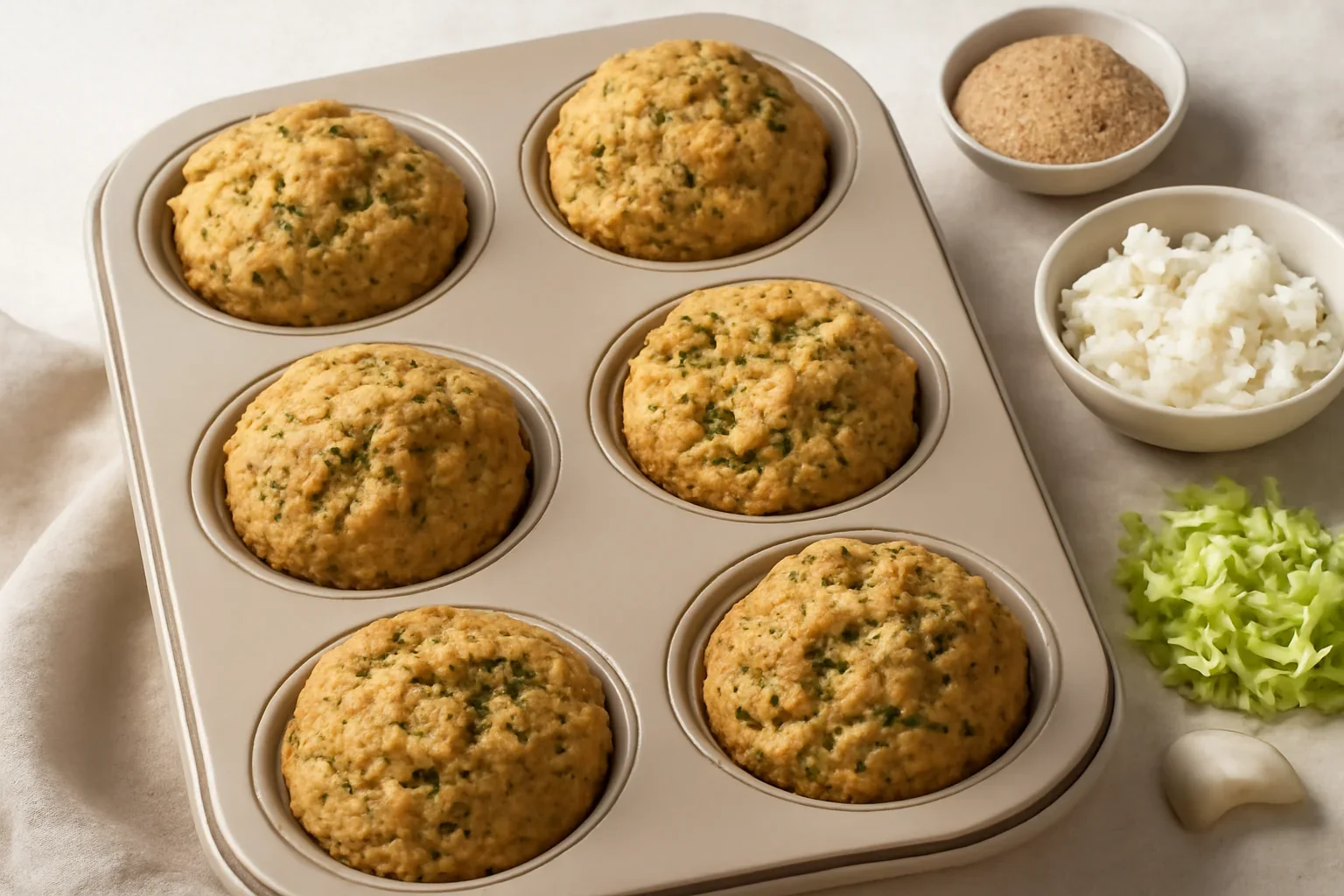 Muffins cu dovlecel și feta