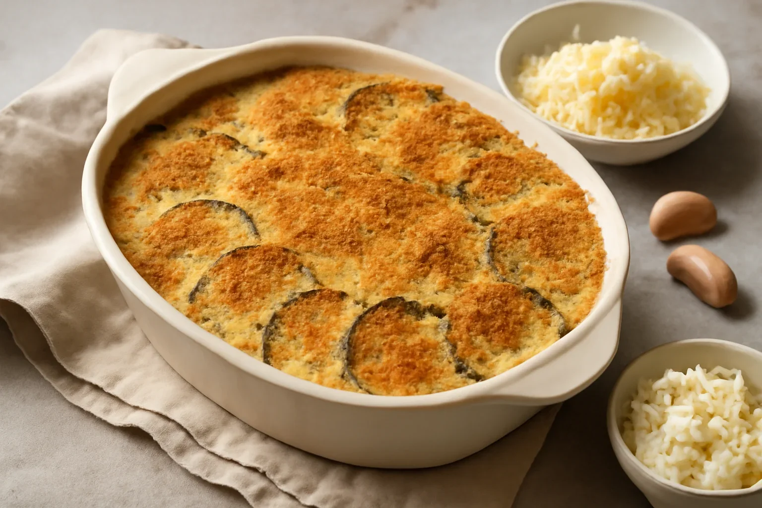 Gratin de dovlecei cu brânză – rețetă detaliată