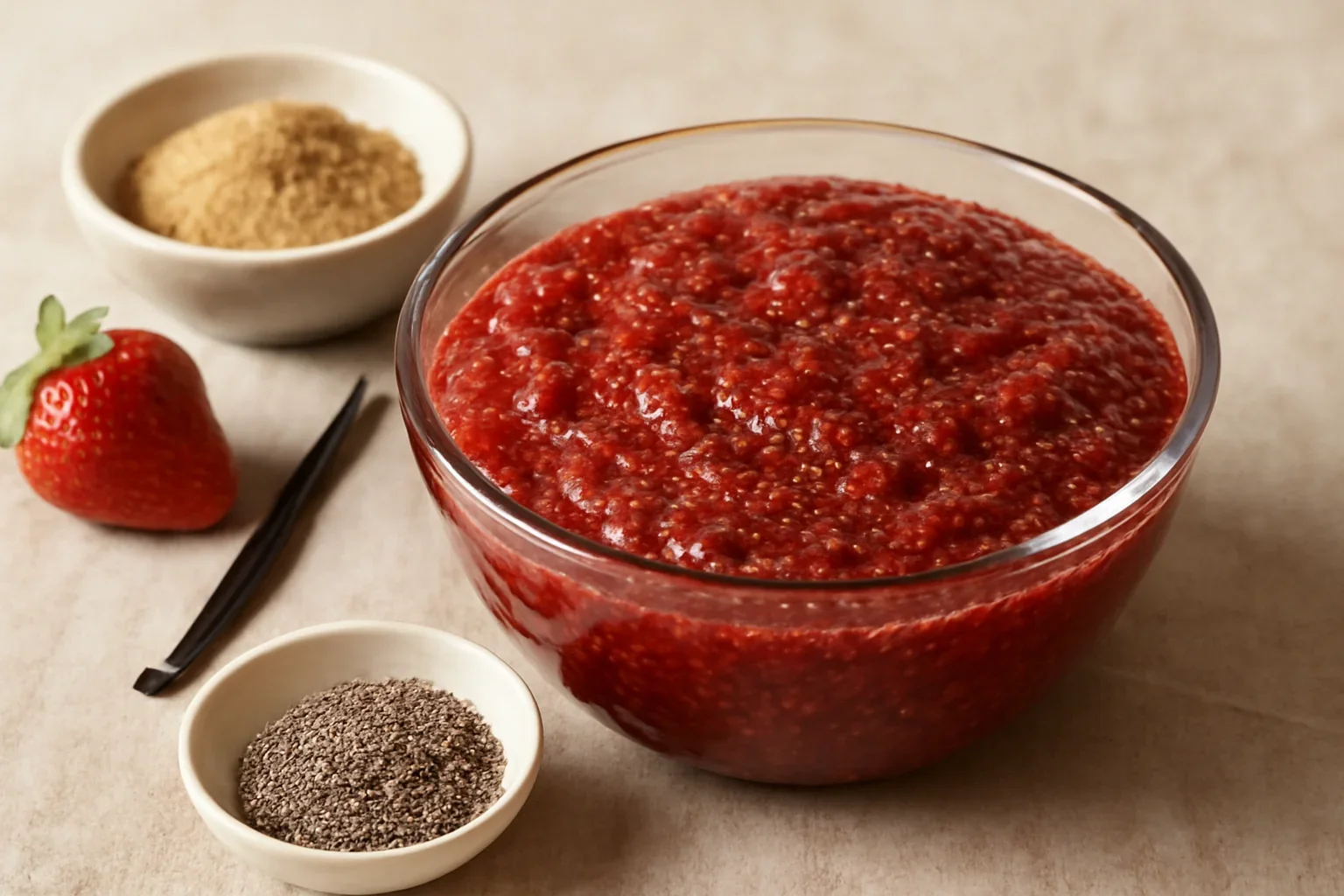 Dulceata de capsune cu chia