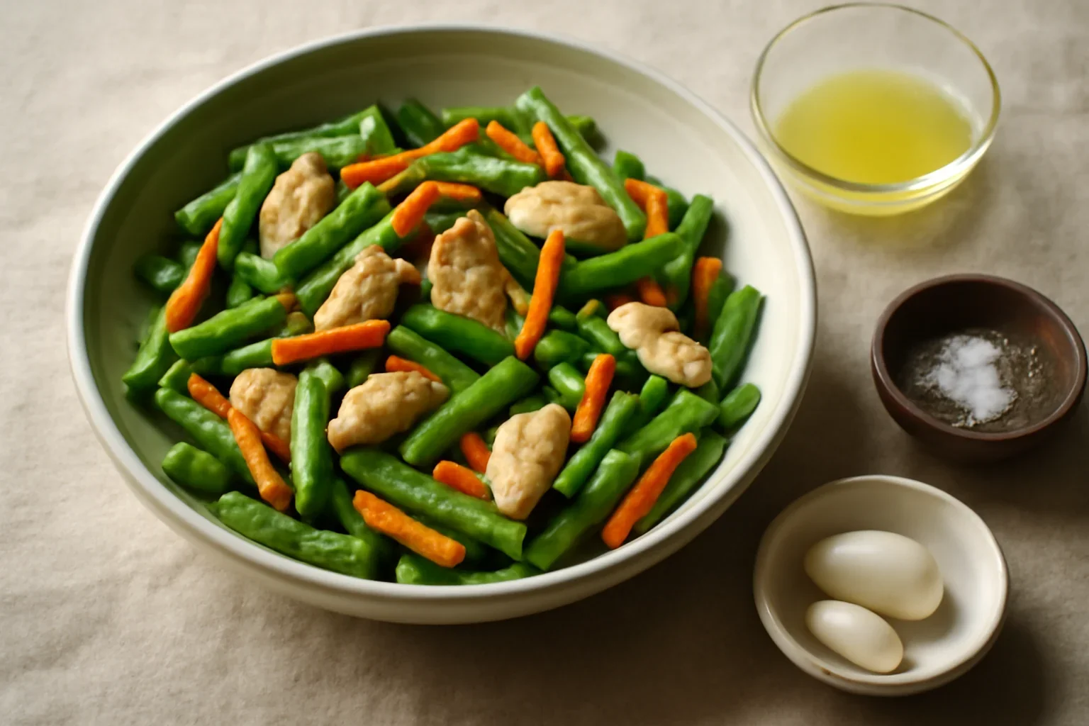 Salata de pui cu fasole verde