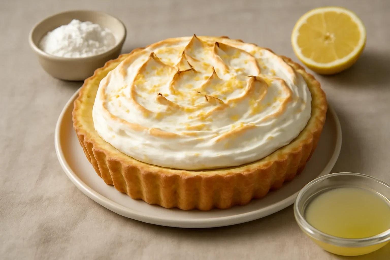 Tarta cu lamaie si bezea