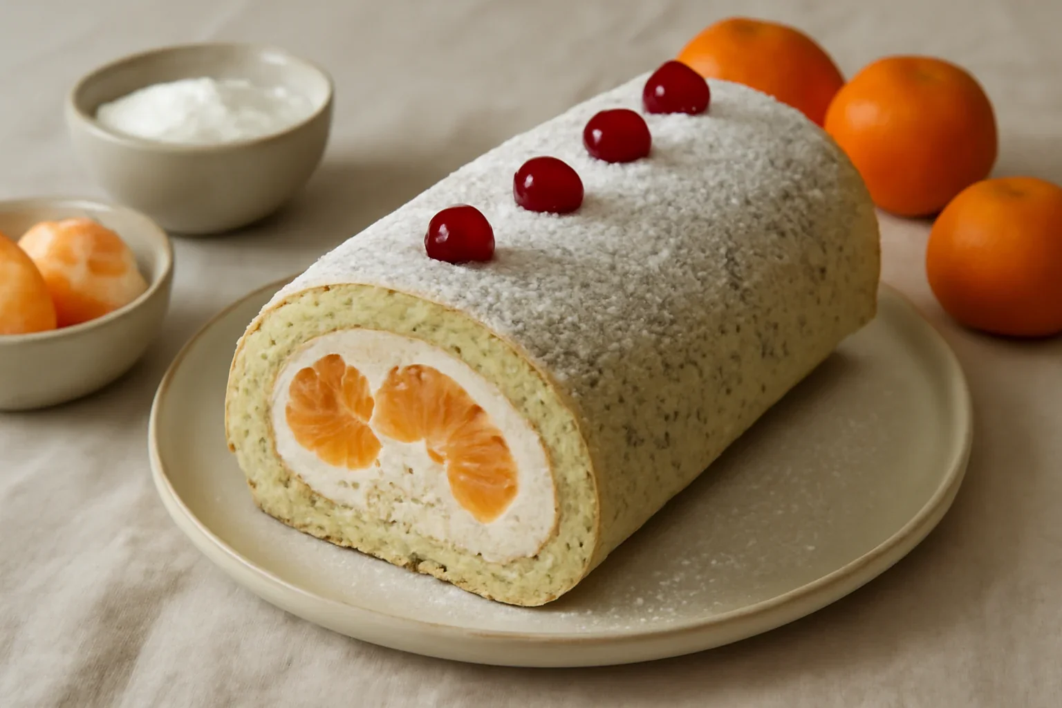 Rulada cu mandarine