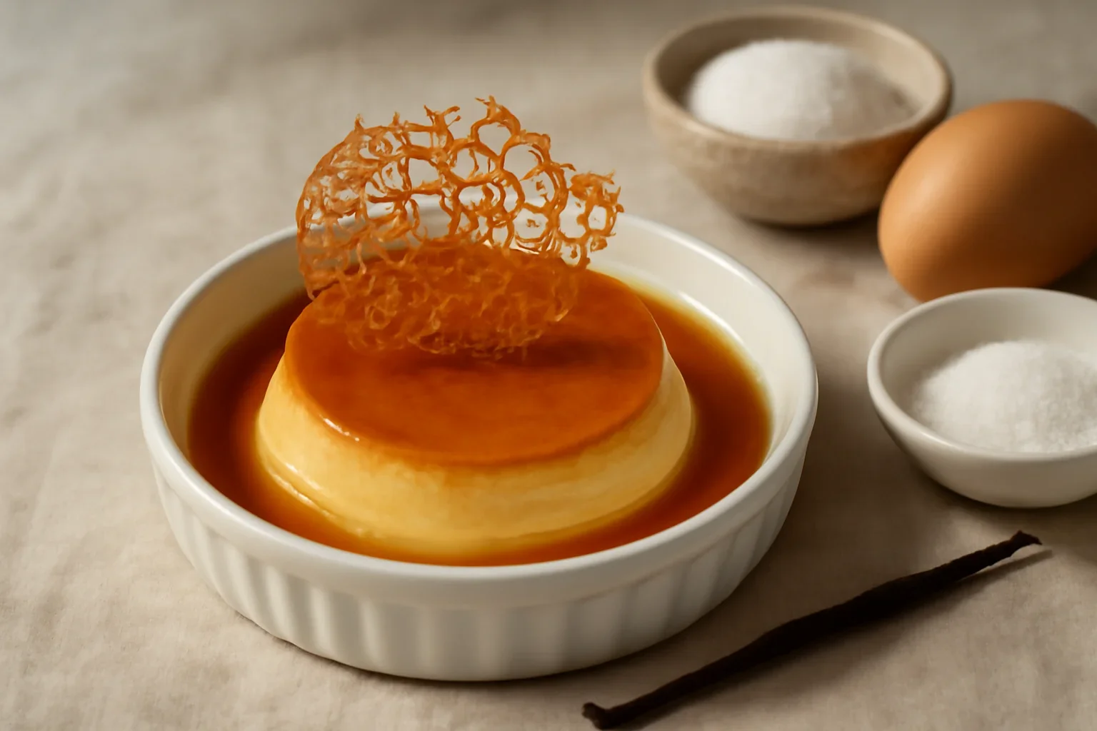 Crema de zahar ars monoportii, cu dantela din zahar caramel