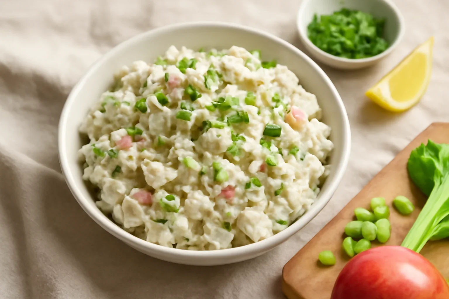 Salată de pui cu țelină și măr – rețetă video – lejeră, rapidă, delicioasă