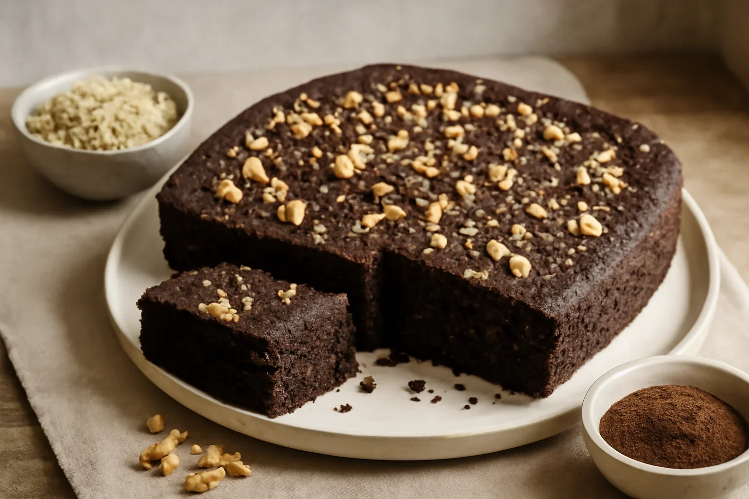 Prăjitură vegană fără gluten – cu quinoa și cacao – rețetă video