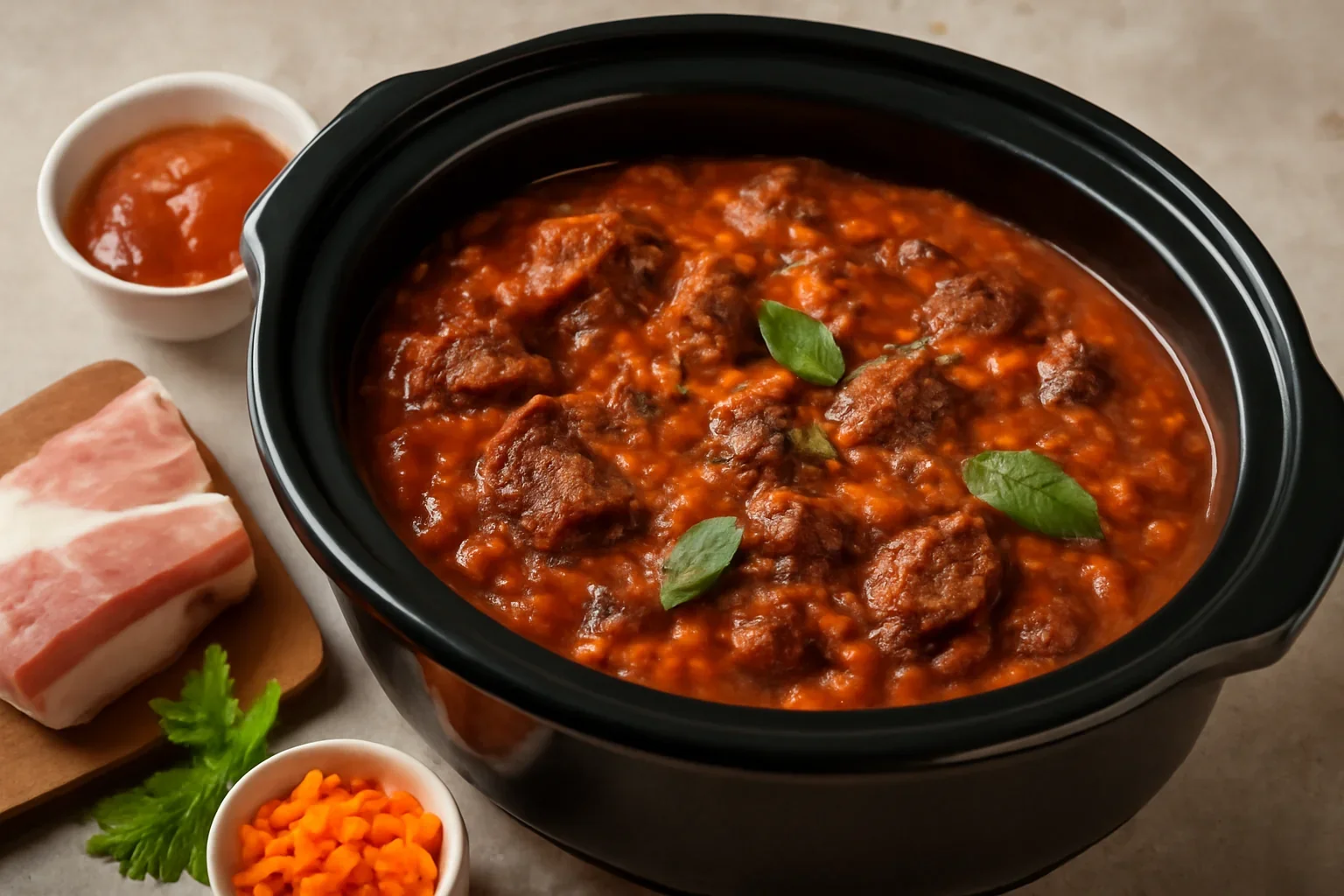 Sos ragu la slowcooker, reteta simpla