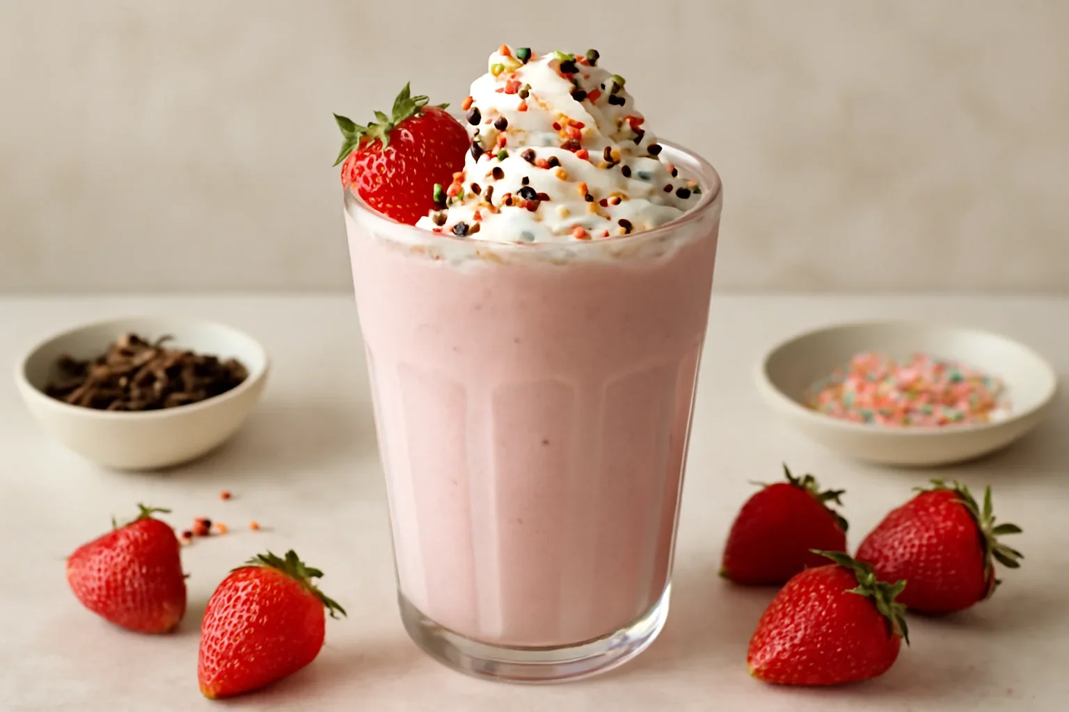 Milkshake cu capsune