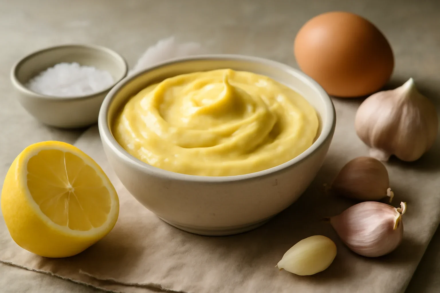 Sos aioli pas cu pas