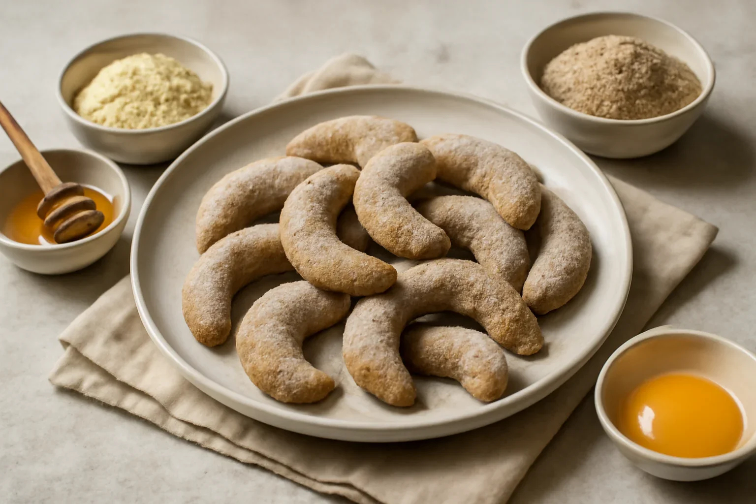 Cornulețe cu vanilie fără gluten