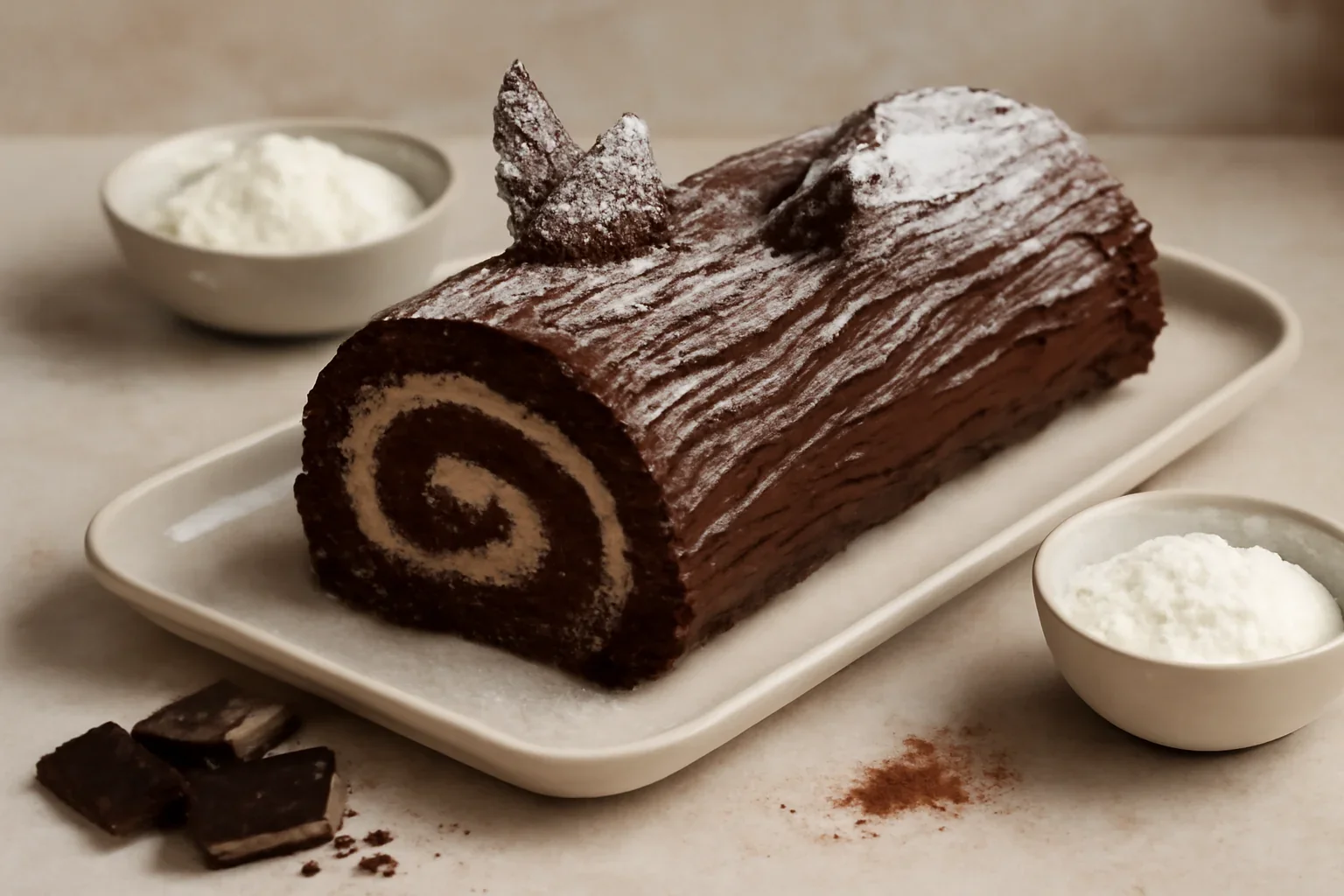 Bûche de Noël – un desert de sărbătoare