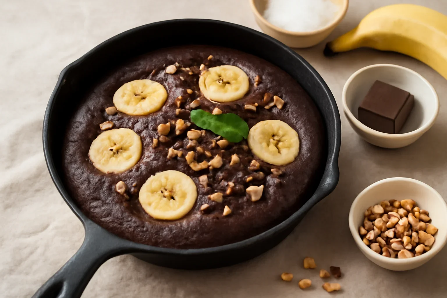Tarta cu banane la tigaie
