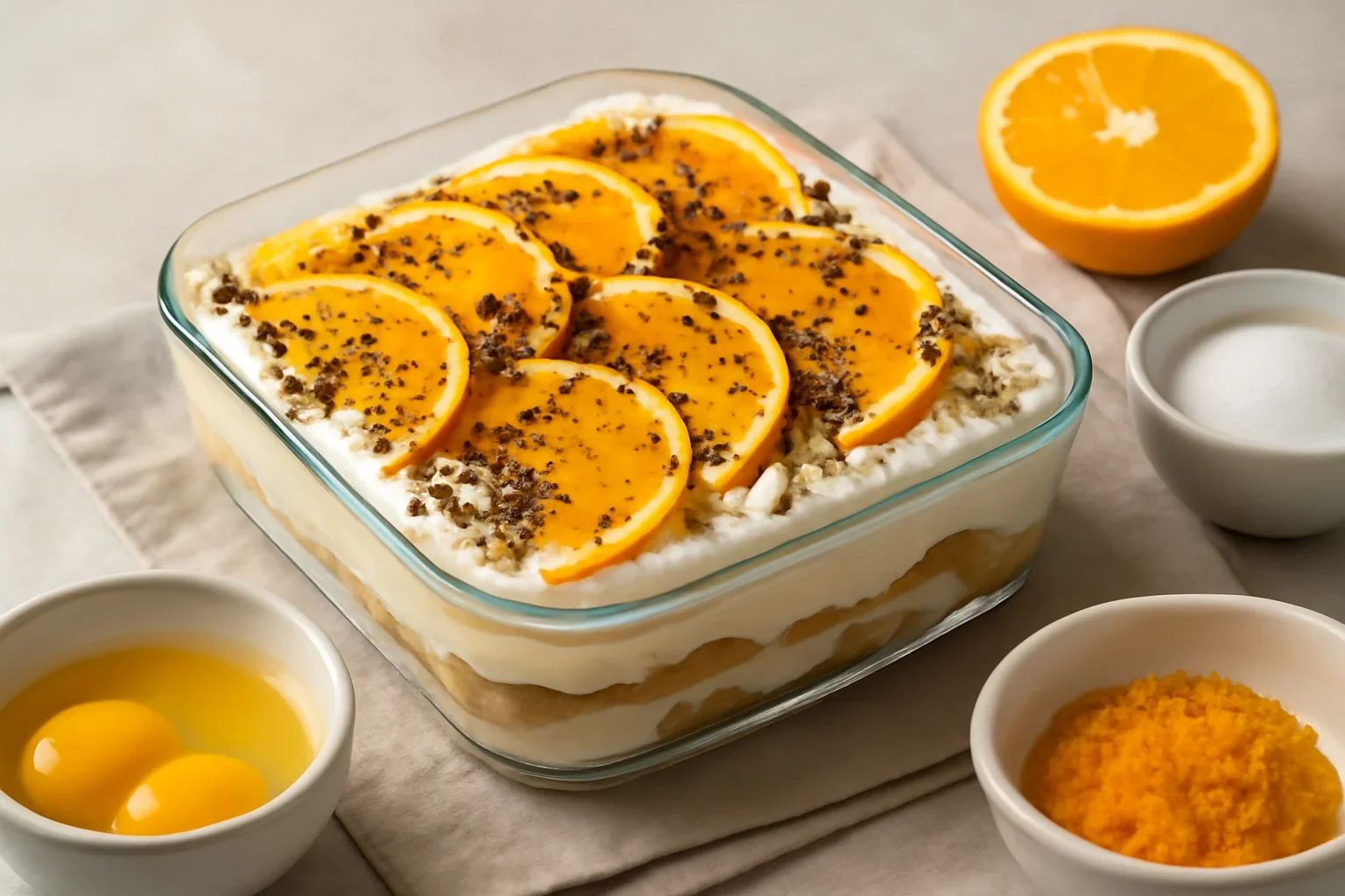Tiramisu cu portocale
