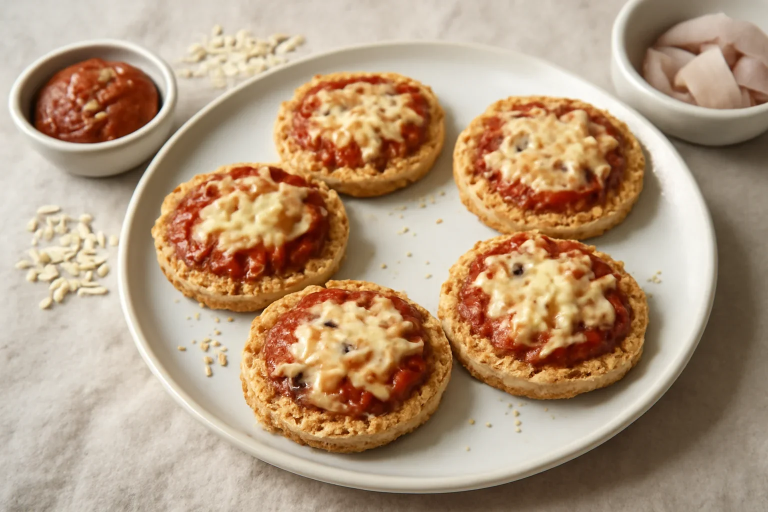 Mini pizza din ovăz