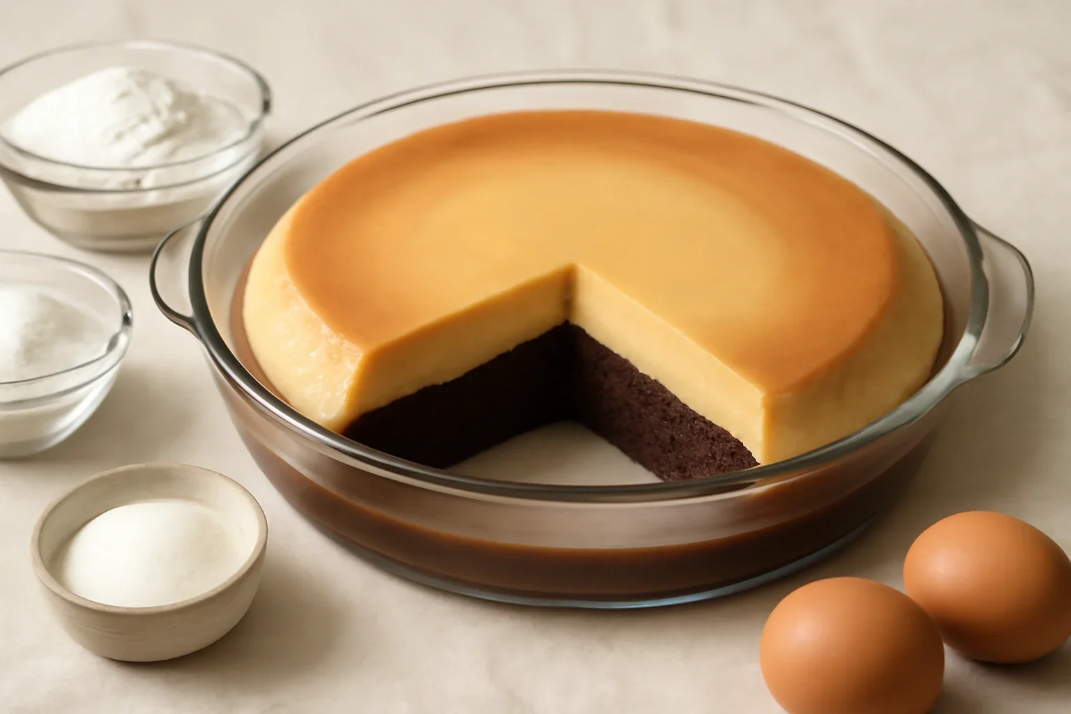 Prajitura imposibila / Chocoflan