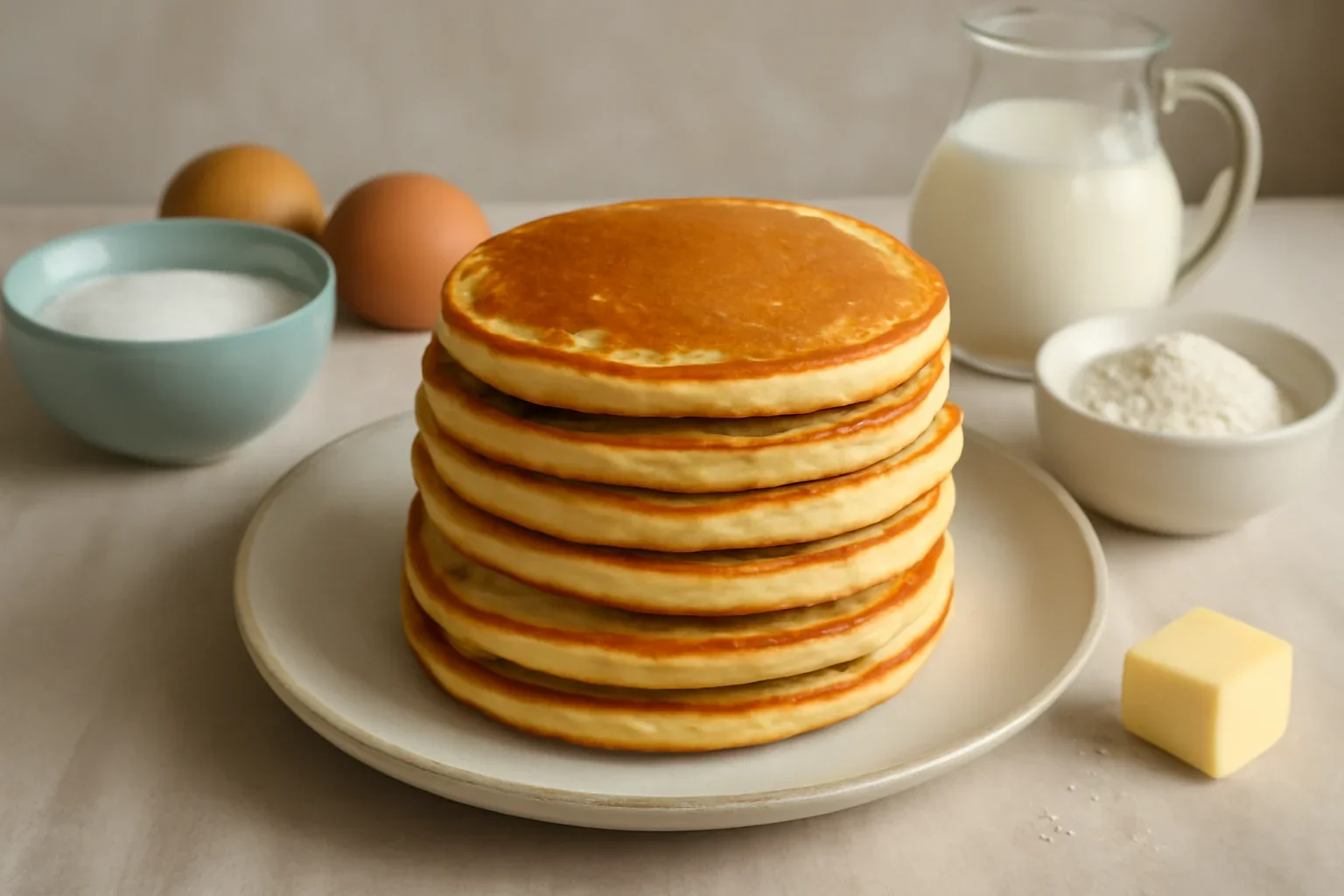 Clătite americane – rețetă de pancakes pufoase, explicată detaliat