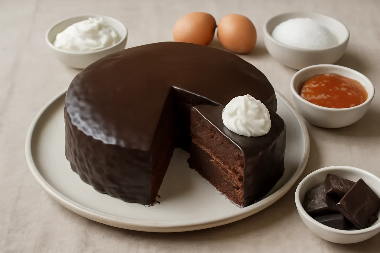 Tort Sacher pas cu pas