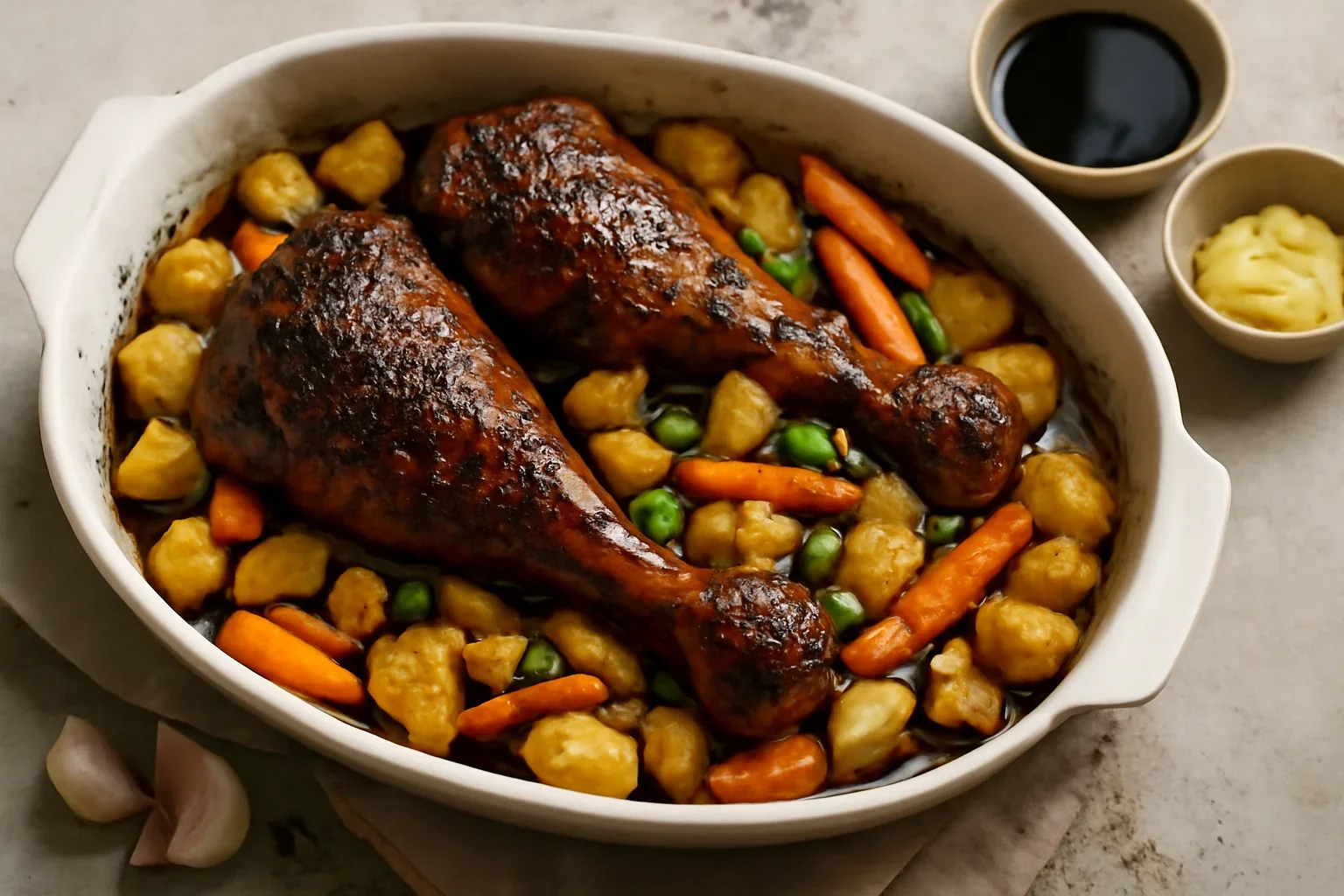 Friptura gatita lent cu otet balsamic