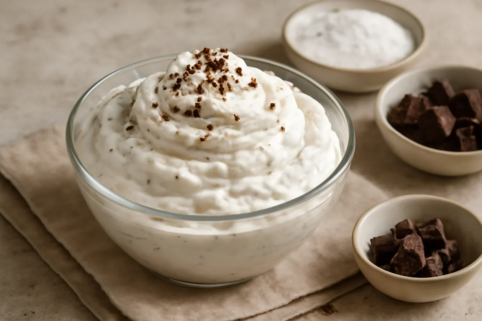 Cremă stracciatella cu mascarpone și ciocolată