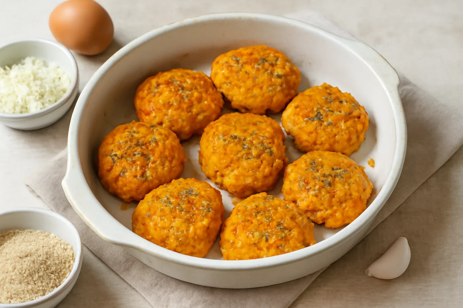 Chiftele din morcovi la cuptor
