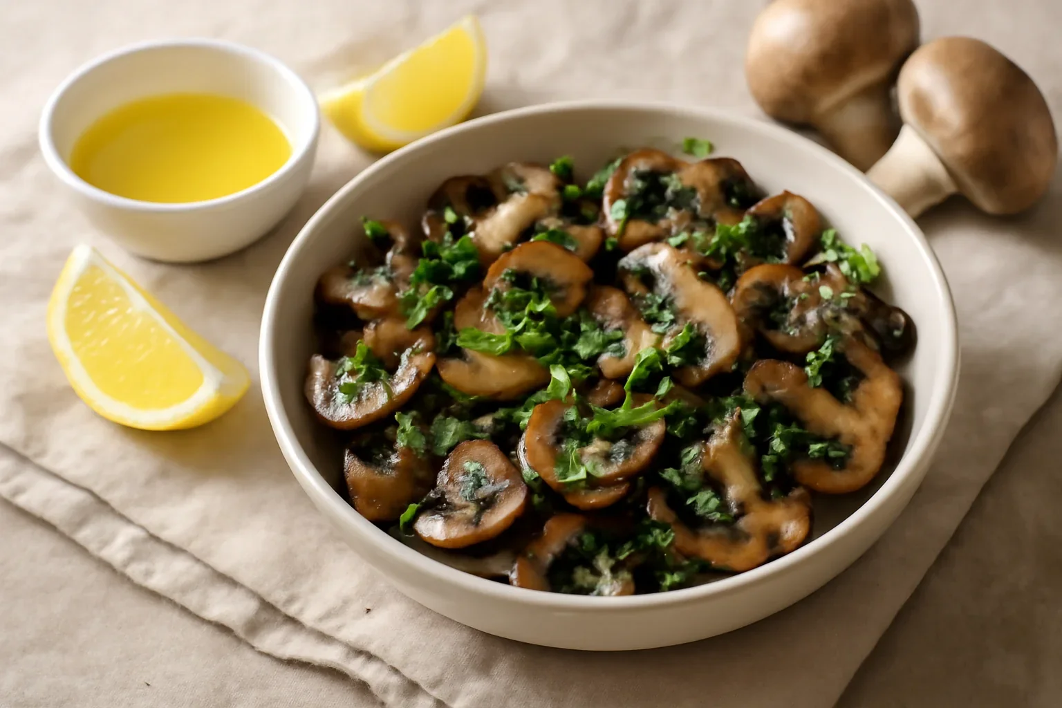 Salata de ciuperci coapte – reteta de post