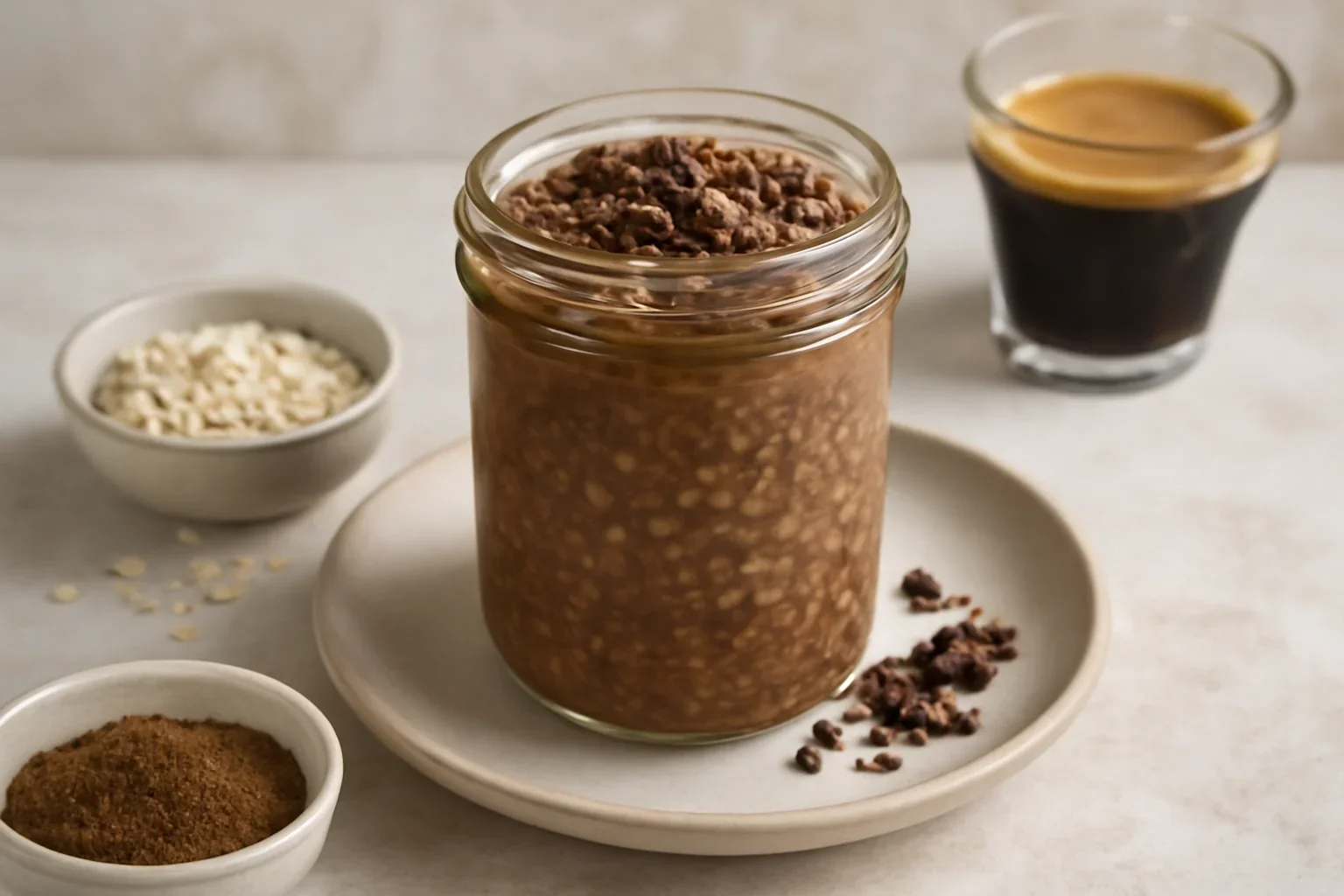 Mocha overnight oats