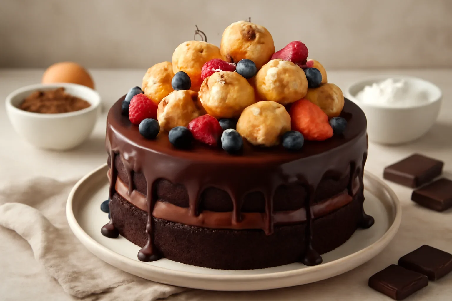 Tort Profiterol – desert aniversar