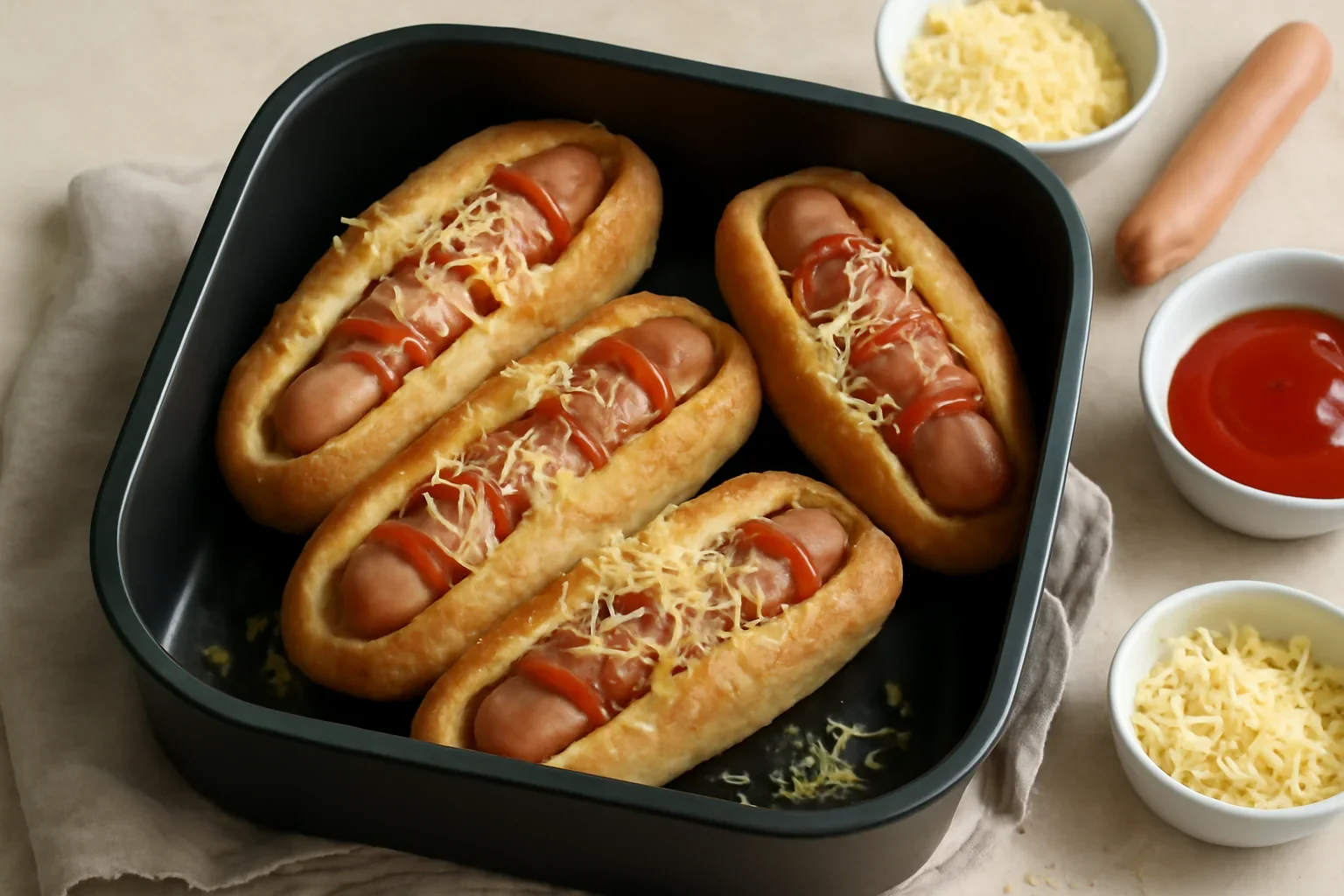 Hot dog la air fryer