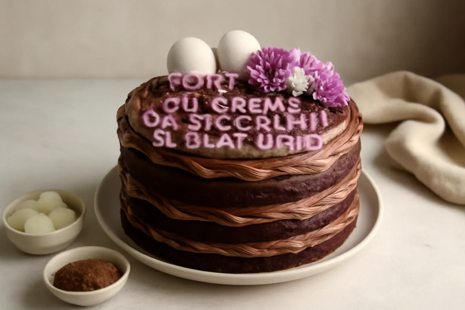 Tort cu crema de ciocolata si blat umed