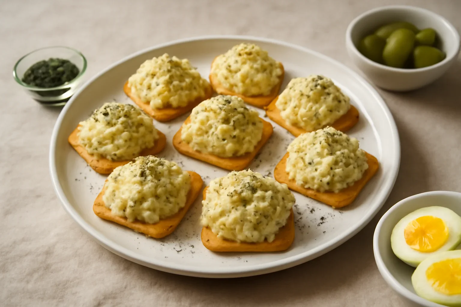 Aperitiv din biscuiti sarati
