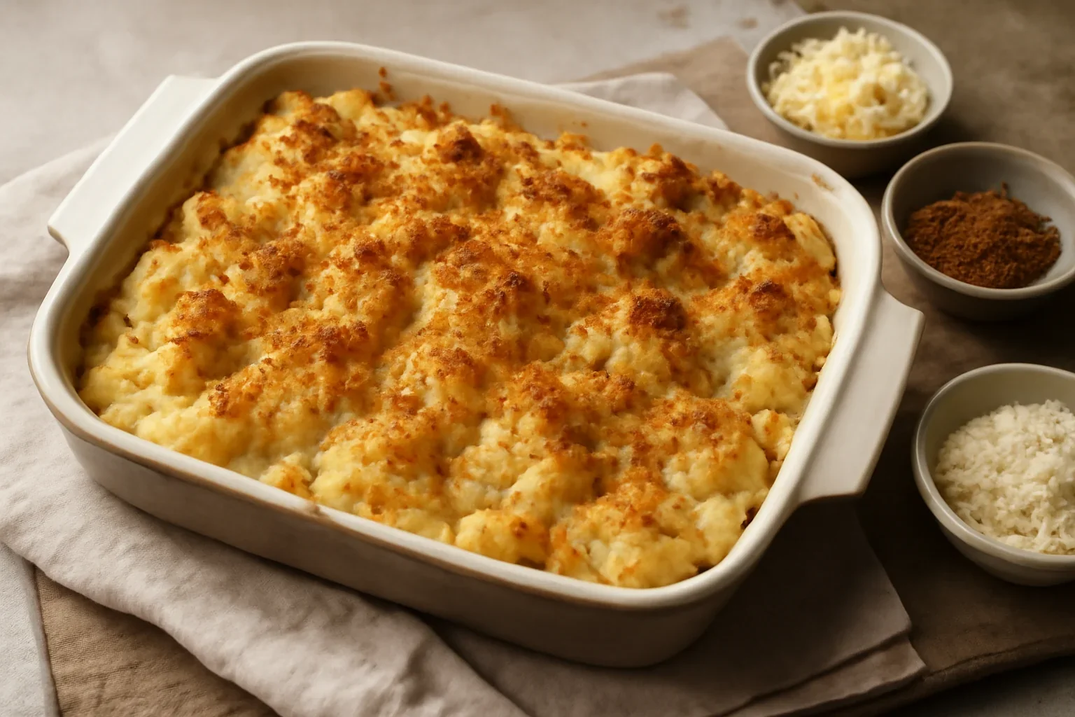 Conopida gratinata la cuptor