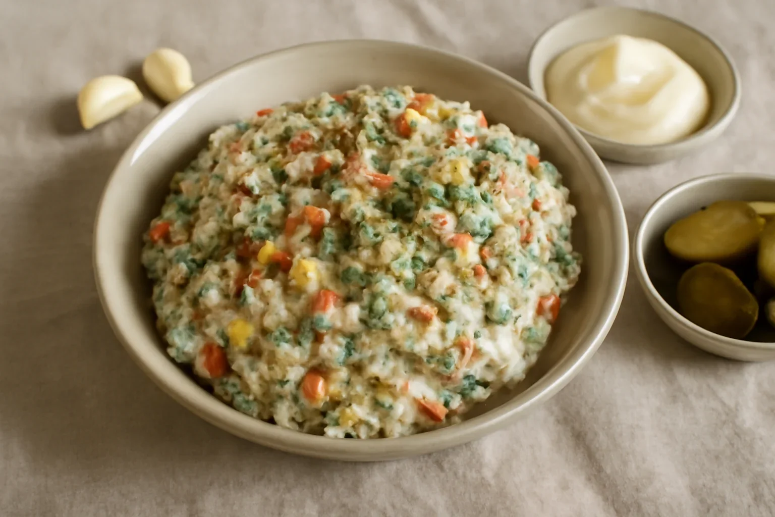 Salata din amestec mexican cu maioneza