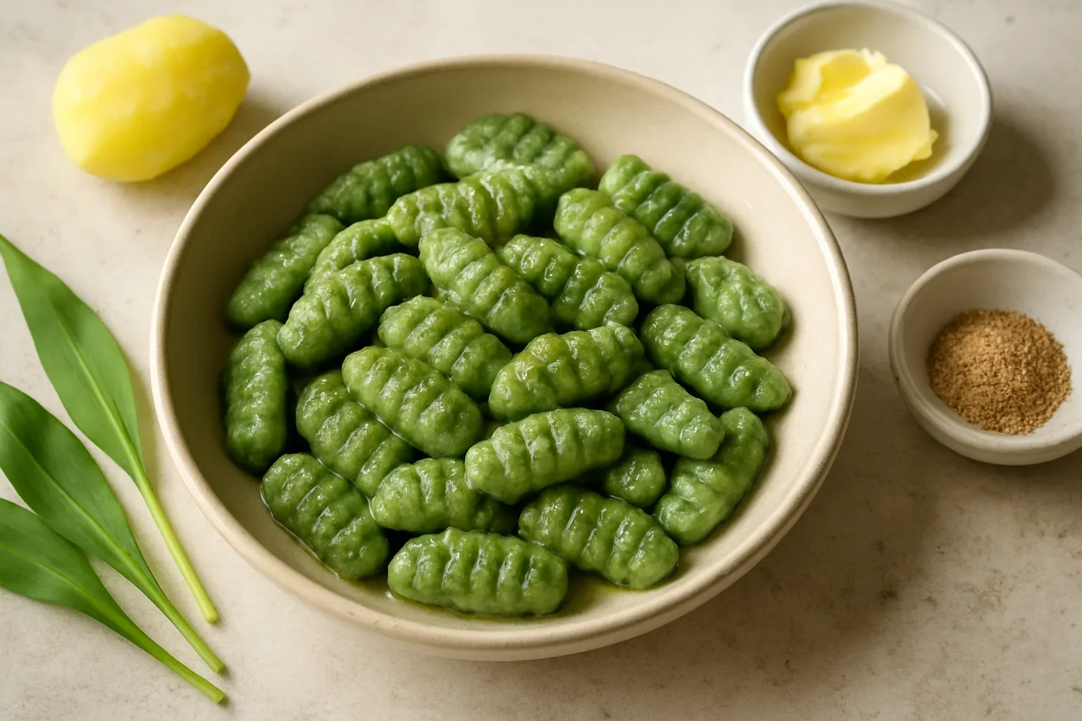 Gnocchi cu leurdă