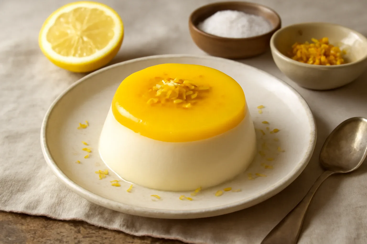 Panna Cotta cu lămâie..sau când viață îți dă lămâi, tu faci desert!