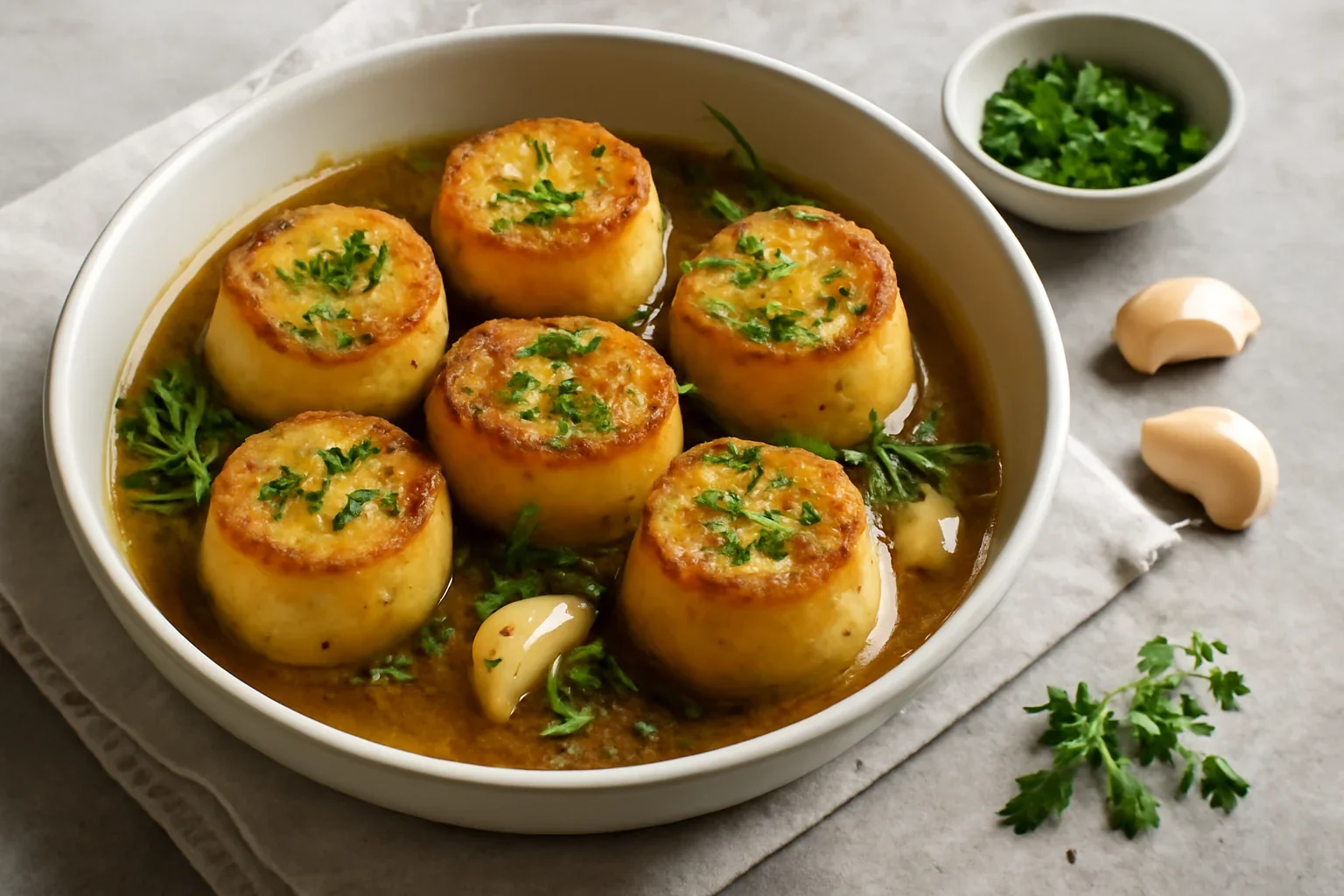 Cartofi fondanți cu unt și usturoi – rețeta de fondant potatoes