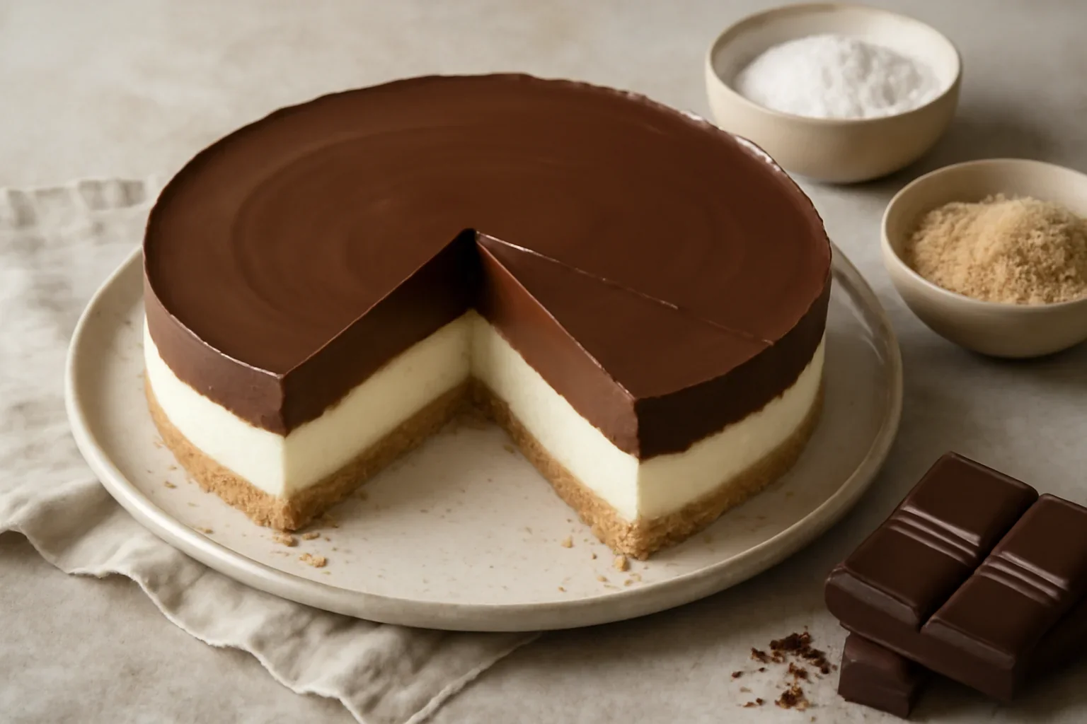 Cheesecake cu ciocolata