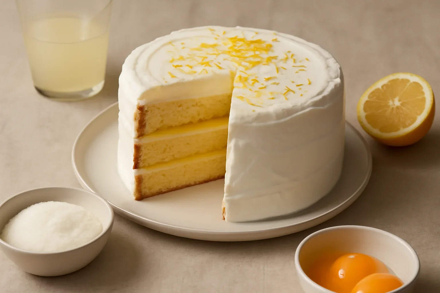 Tort cu crema de lamaie