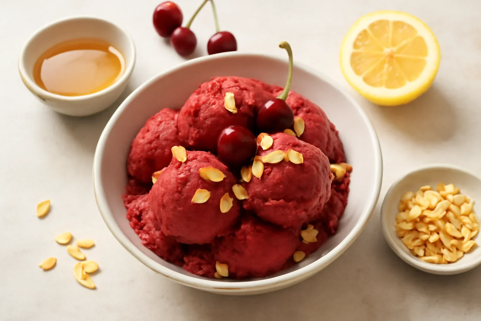Sorbet de cireșe fără zahăr