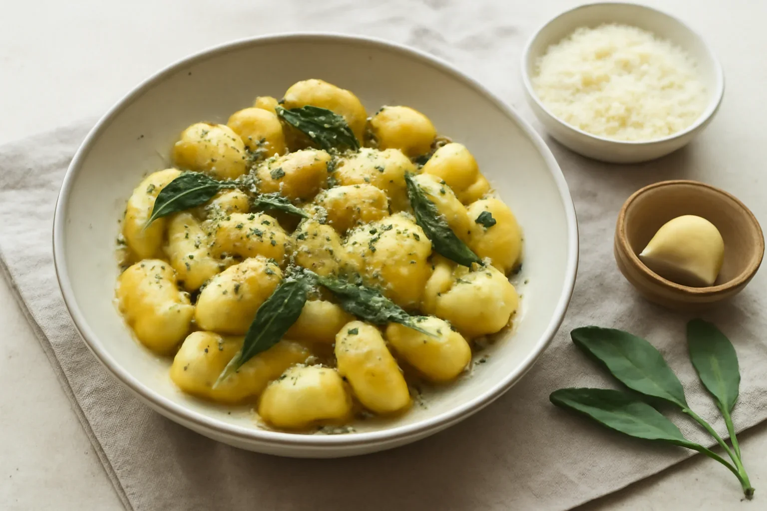 Gnocchi cu unt si salvie