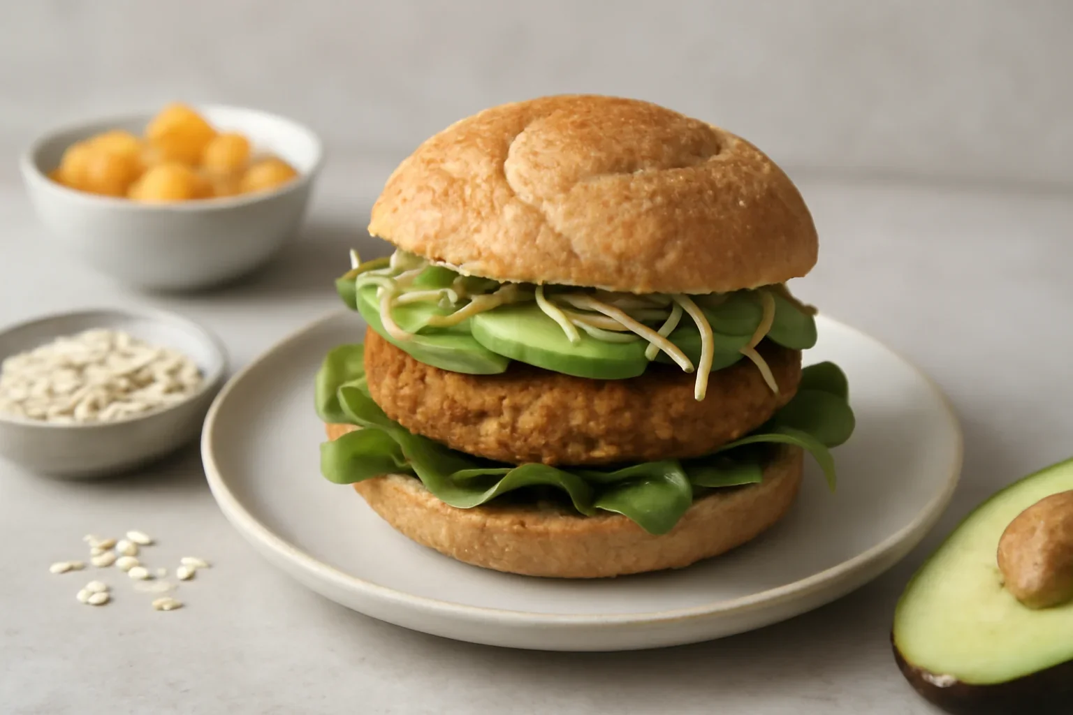 Burger de tofu cu cartofi dulci