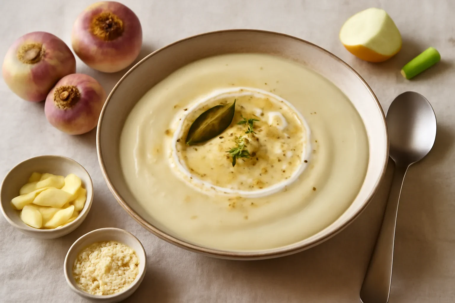 Supa crema de napi