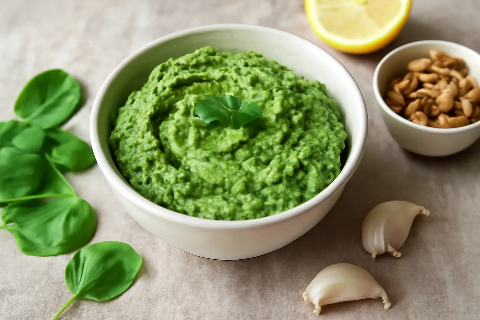 Pesto din tulpini de broccoli